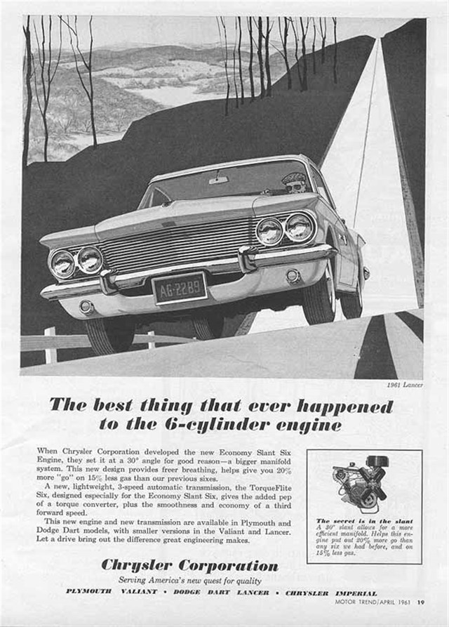 Dodge Lancer 1961 #561 publicidad impresa