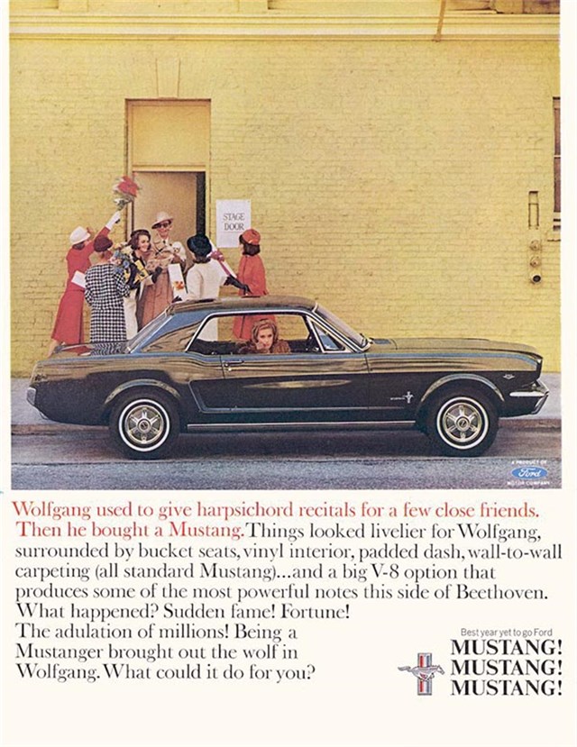 Ford Mustang 1965 #1059 publicidad impresa