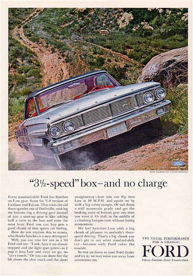 Ford Galaxie 1964 #250 publicidad impresa