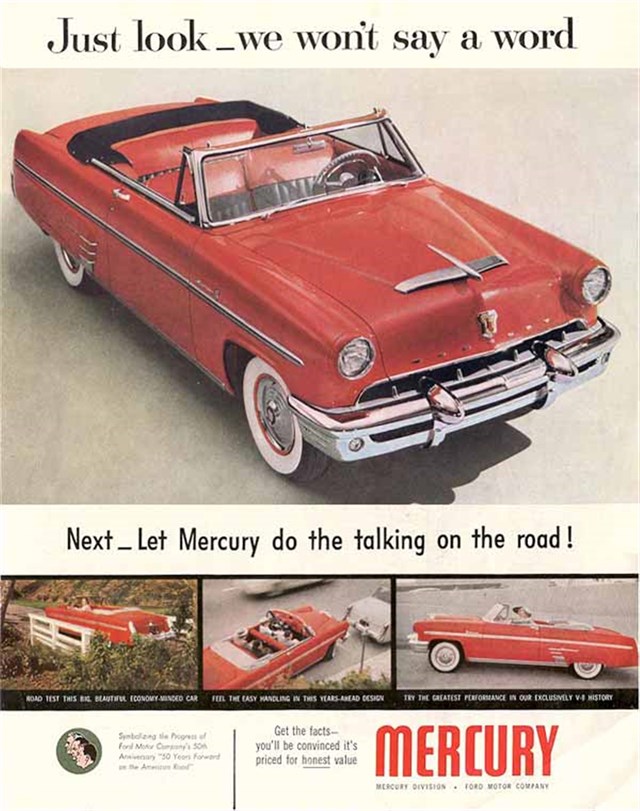 Mercury Monterey 1953 #350 publicidad impresa
