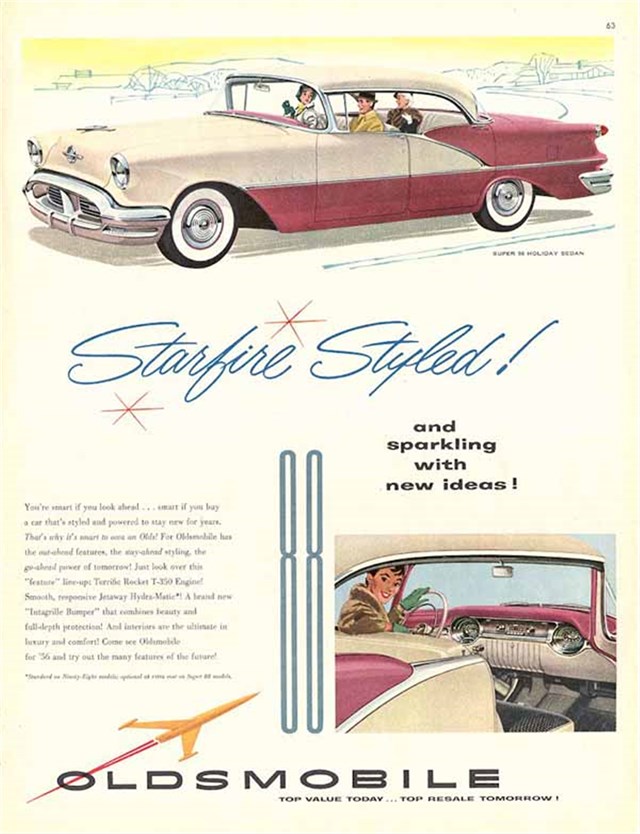 Oldsmobile Super 88 1956 #450 publicidad impresa