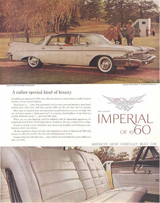 Chrysler Imperial 1960 #562 publicidad impresa