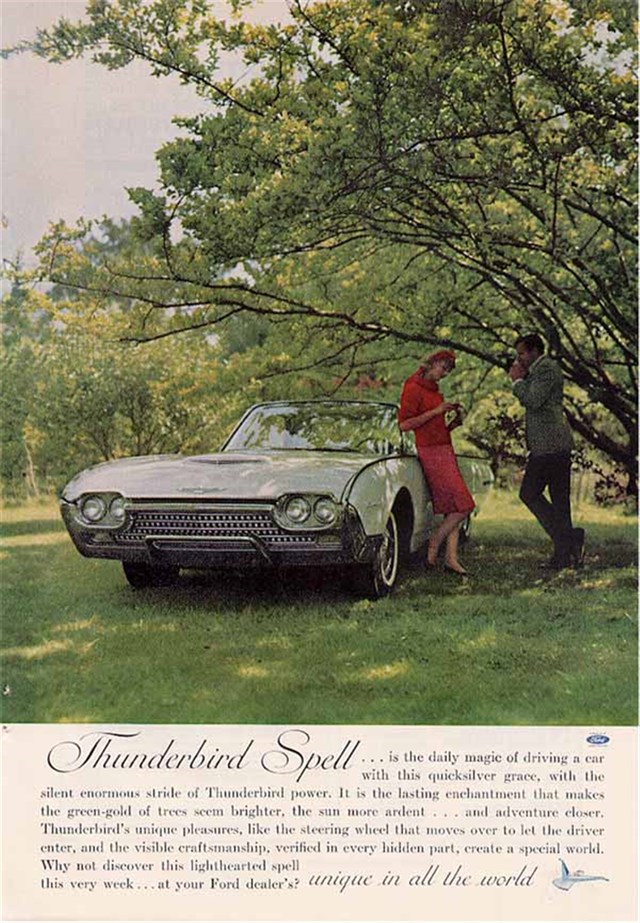 Ford Thunderbird 1962 #962 publicidad impresa