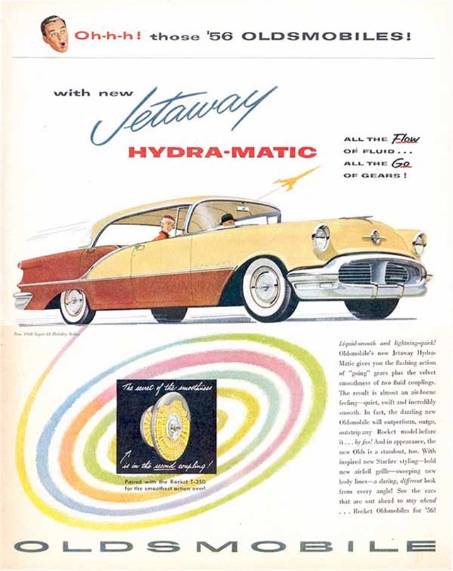Oldsmobile Super 88 1956 #451 publicidad impresa