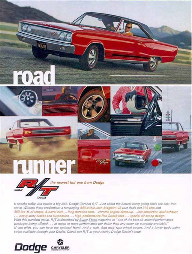 Dodge Coronet 1967 #763 publicidad impresa
