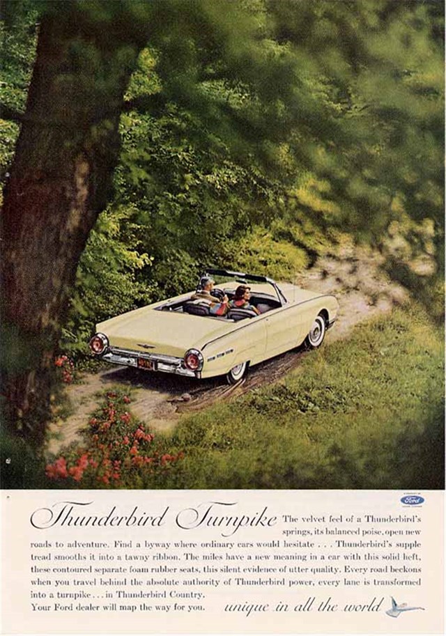 Ford Thunderbird 1962 #963 publicidad impresa