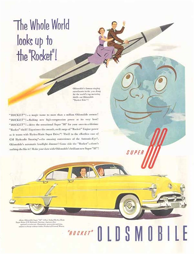 Oldsmobile Super 88 1953 #352 publicidad impresa