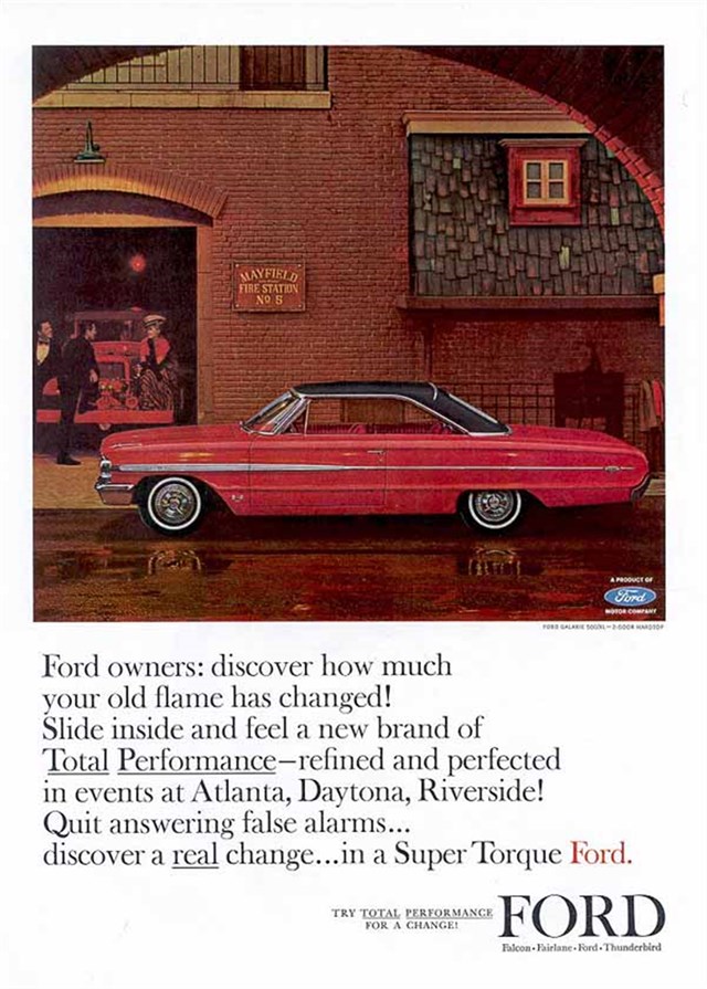 Ford Galaxie 1964 #664 publicidad impresa