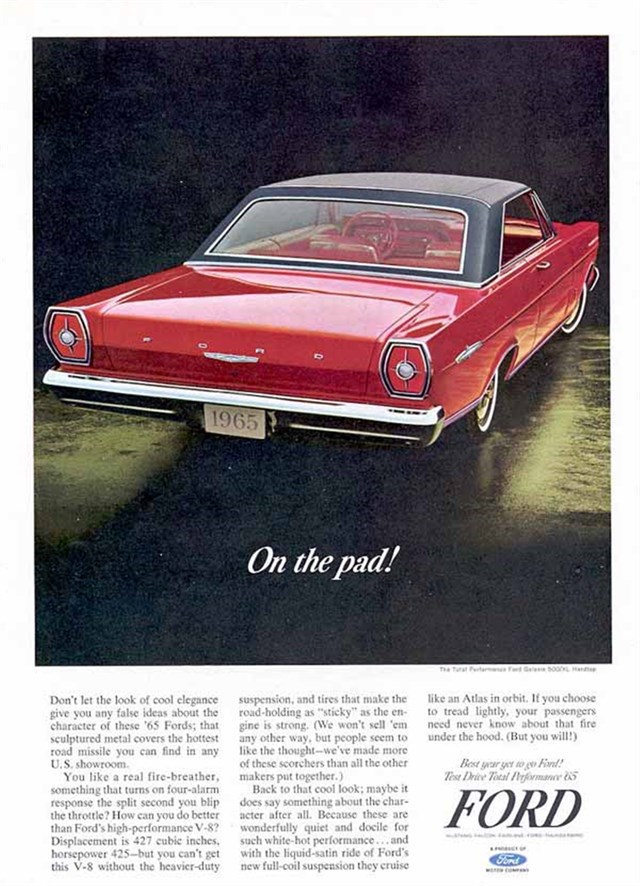 Ford Galaxie 1965 #253 publicidad impresa