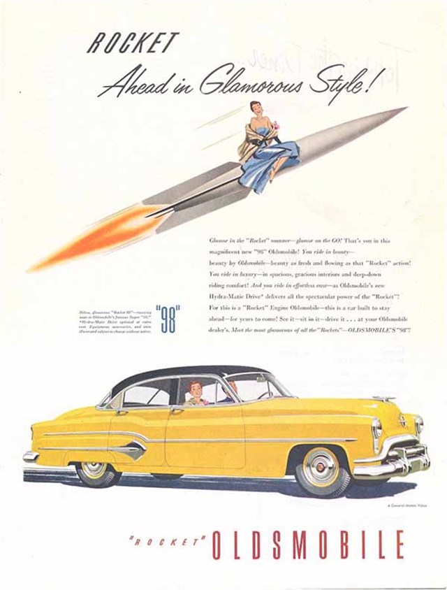 Oldsmobile 98 1952 #353 publicidad impresa