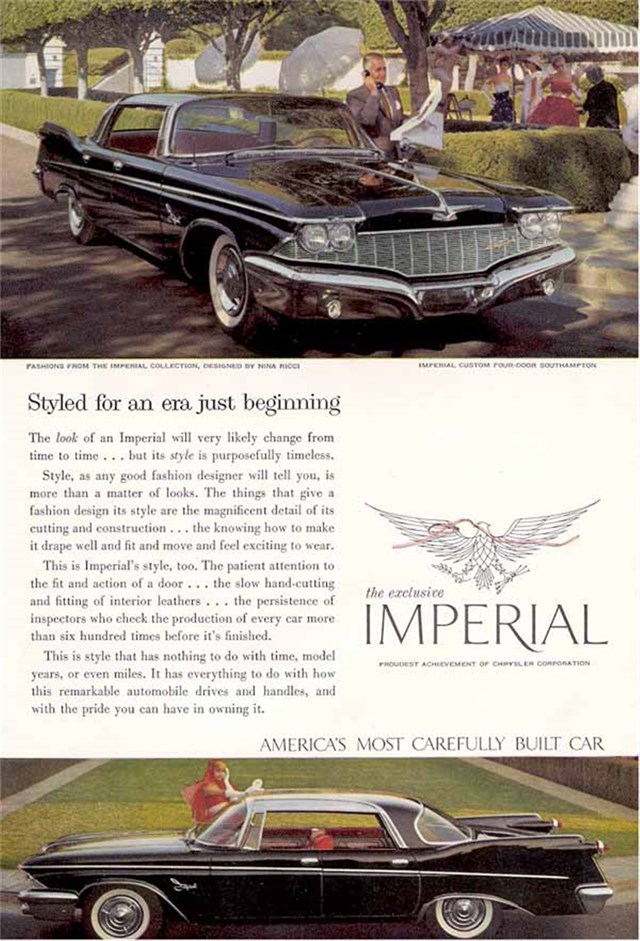 Chrysler Imperial 1960 #565 publicidad impresa