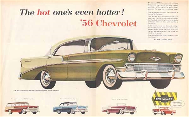Chevrolet Bel Air 1956 #865 publicidad impresa