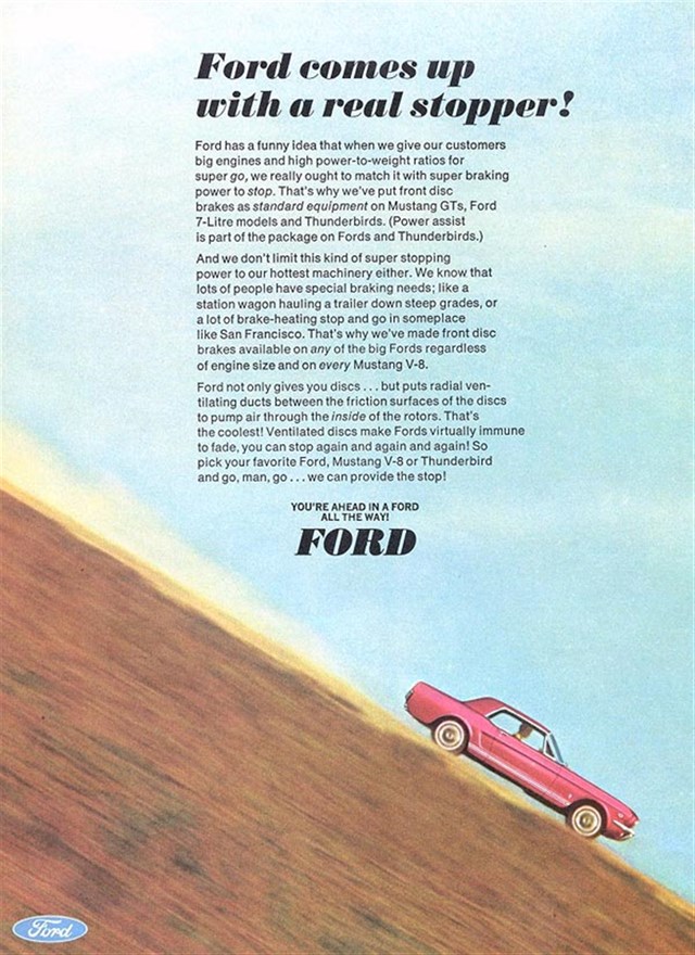 Ford Mustang 1966 #1063 publicidad impresa