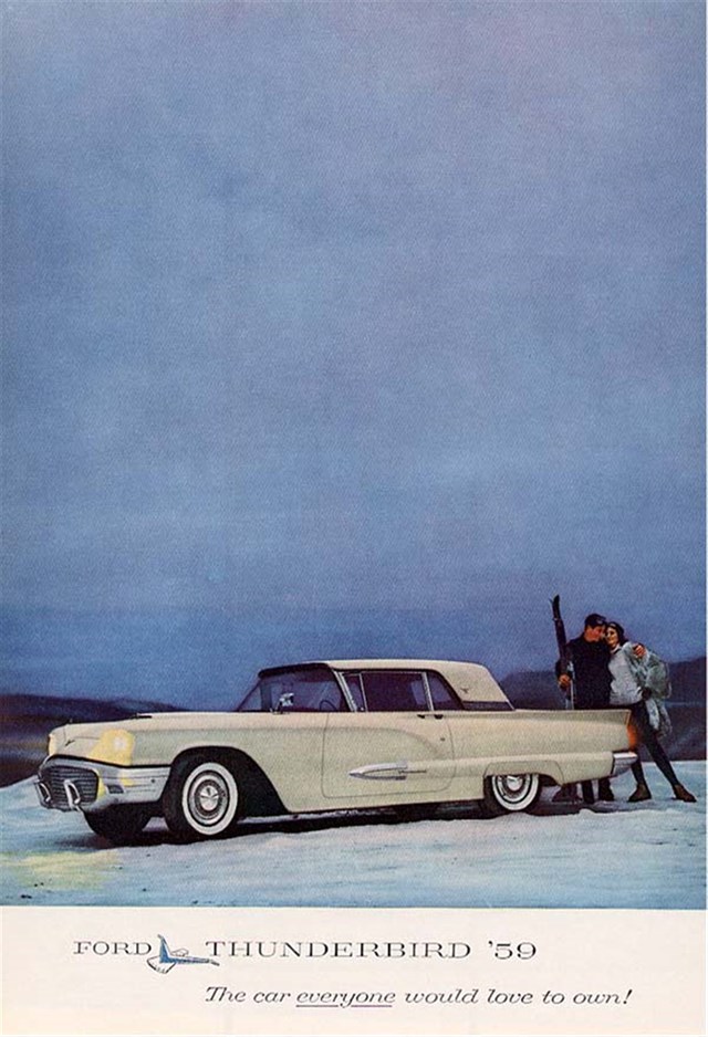 Ford Thunderbird 1959 #80 publicidad impresa