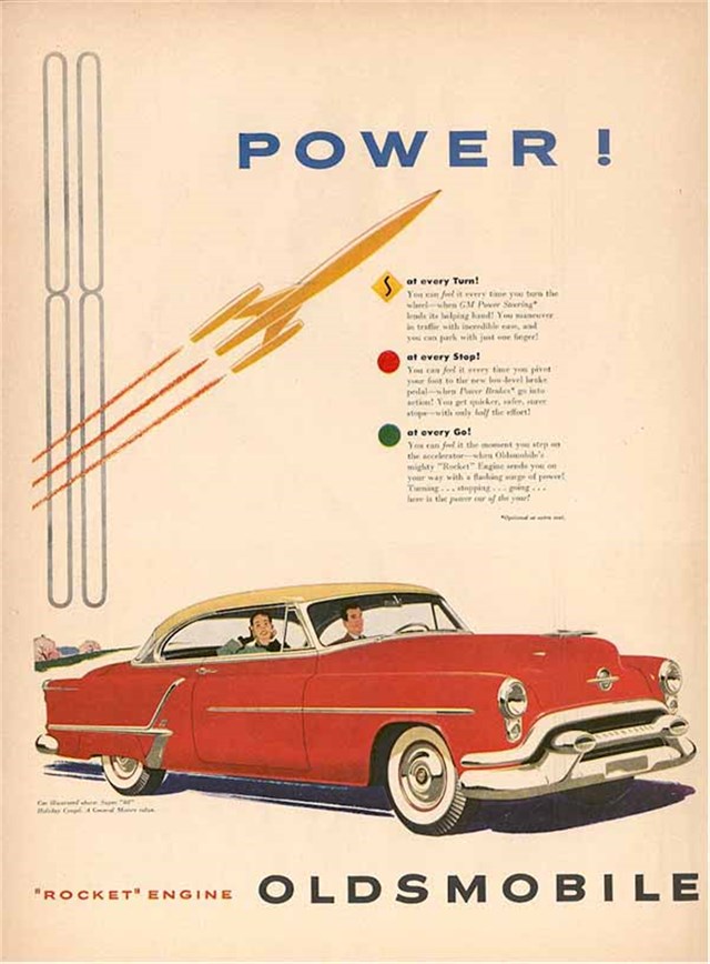 Oldsmobile Super 88 1953 #354 publicidad impresa
