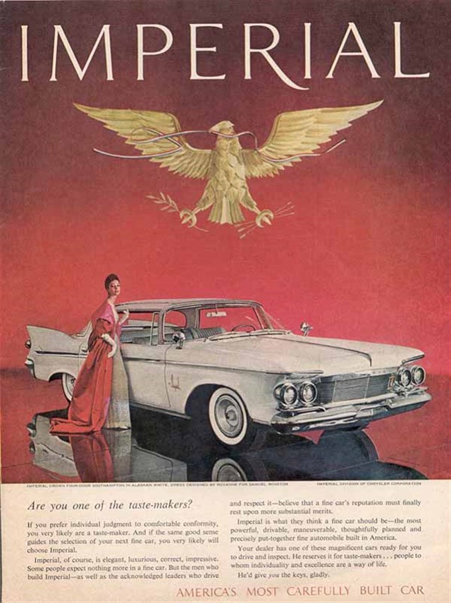 Chrysler Imperial 1961 #566 publicidad impresa