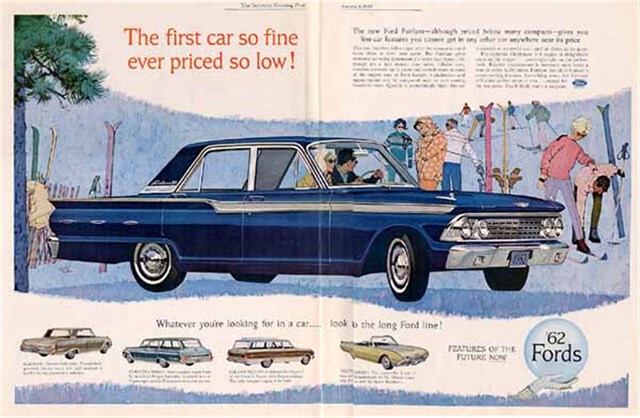 Ford Fairlane 1962 #966 publicidad impresa