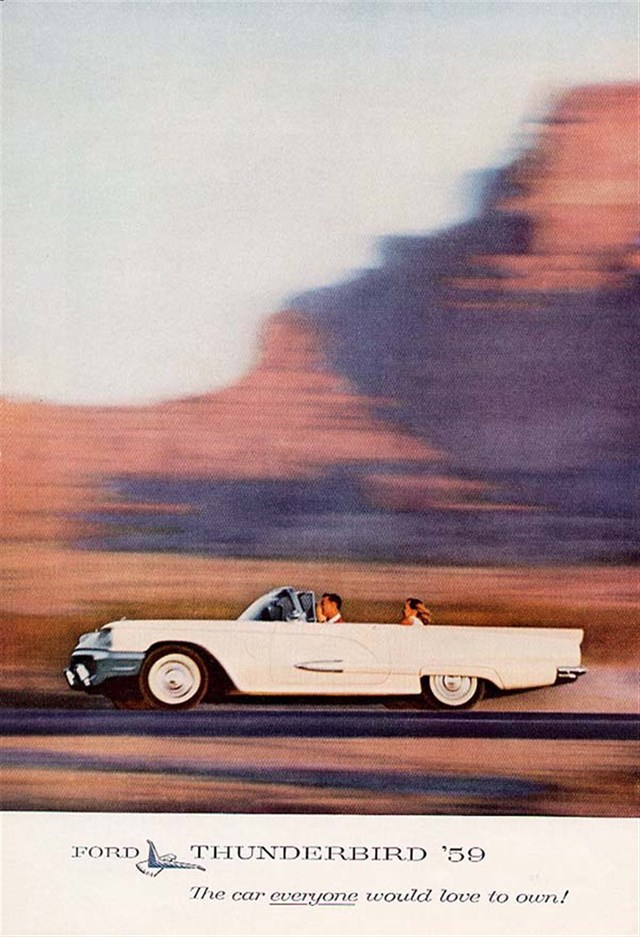 Ford Thunderbird 1959 #81 publicidad impresa