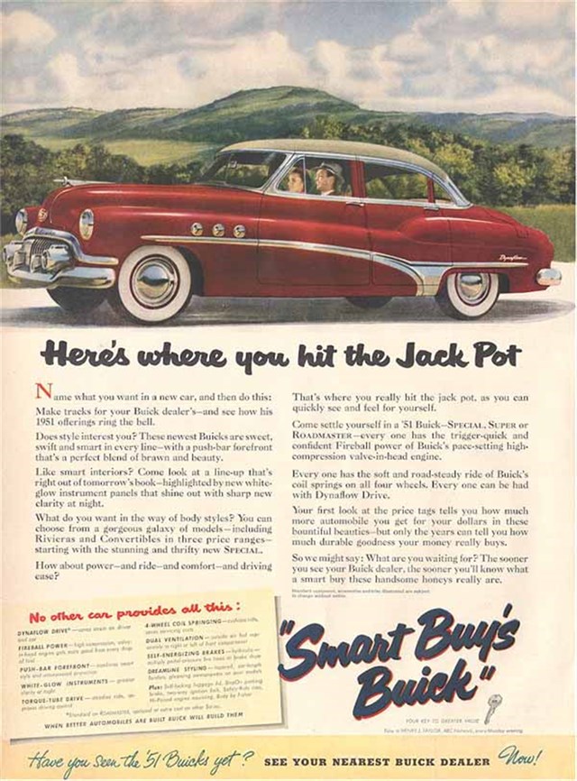 Buick Varios 1951 #255 publicidad impresa
