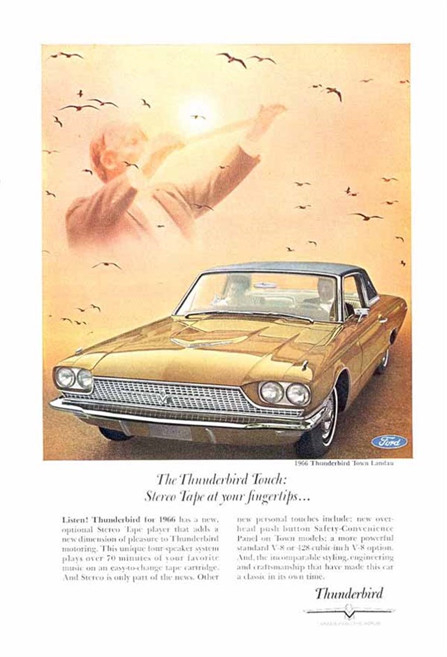 Ford Thunderbird 1966 #767 publicidad impresa