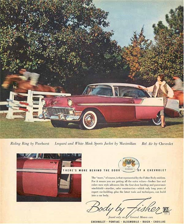 Chevrolet Bel Air 1956 #867 publicidad impresa
