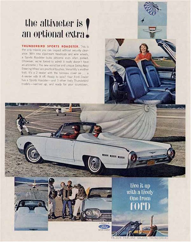 Ford Thunderbird 1962 #967 publicidad impresa