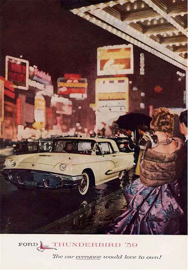 Ford Thunderbird 1959 #82 publicidad impresa