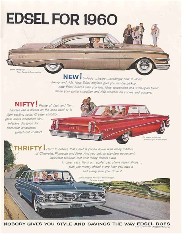 Ford Edsel 1960 #568 publicidad impresa