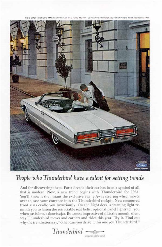 Ford Thunderbird 1964 #668 publicidad impresa