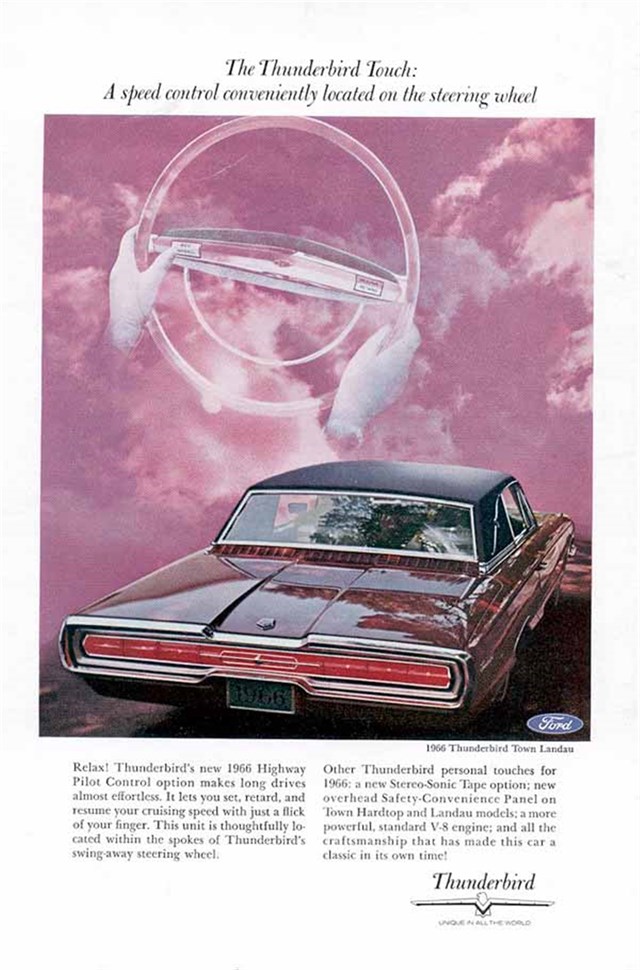 Ford Thunderbird 1966 #768 publicidad impresa