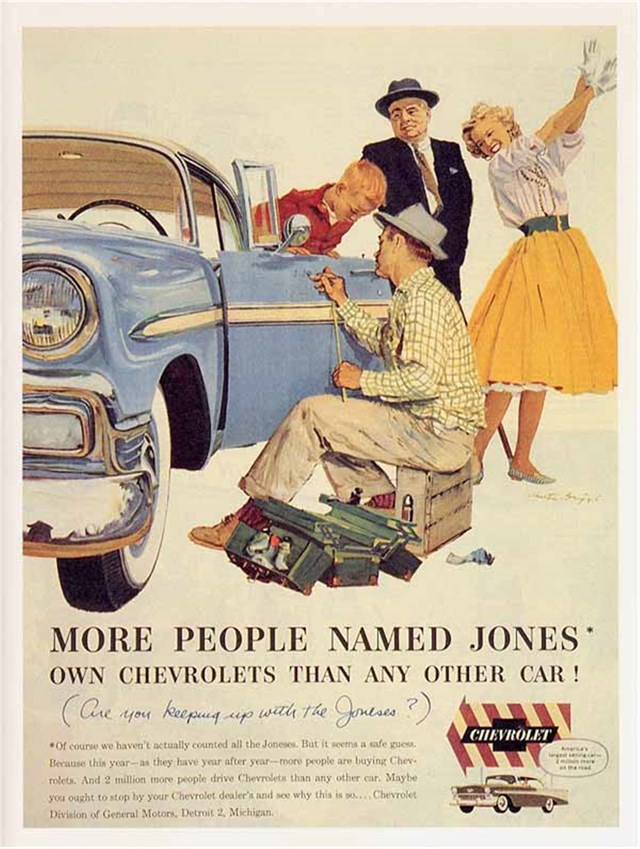 Chevrolet Bel Air 1956 #868 publicidad impresa