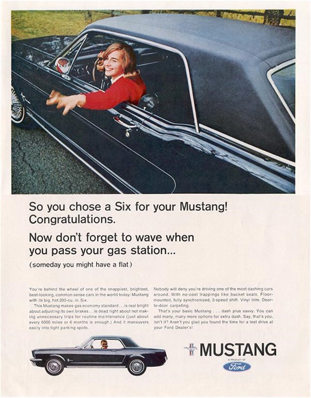Ford Mustang 1966 #1066 publicidad impresa