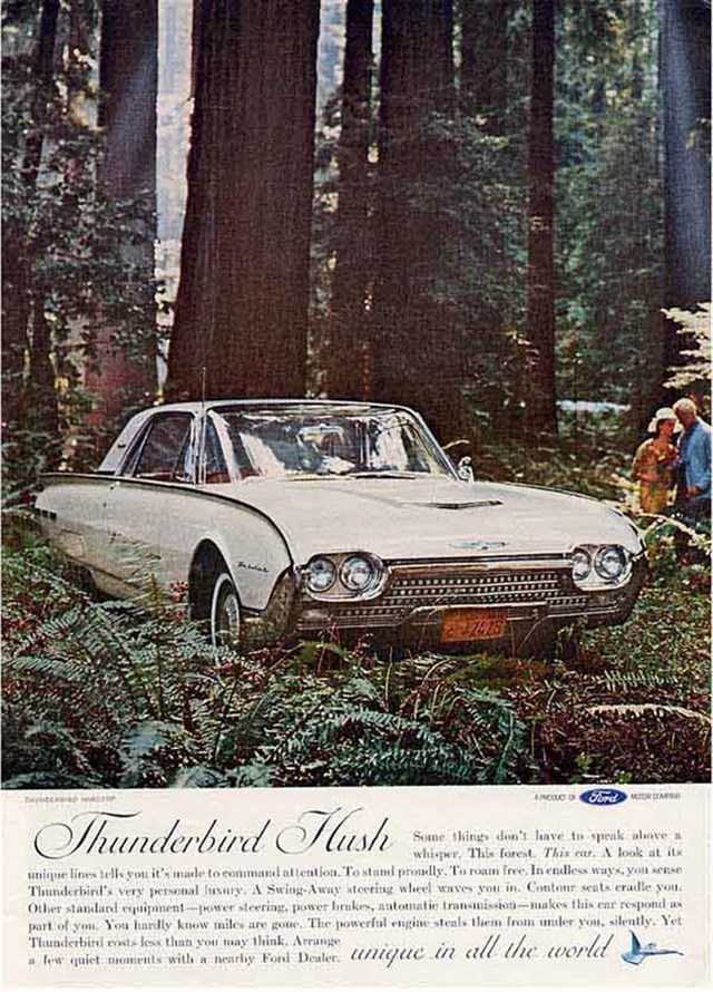 Ford Thunderbird 1962 #969 publicidad impresa