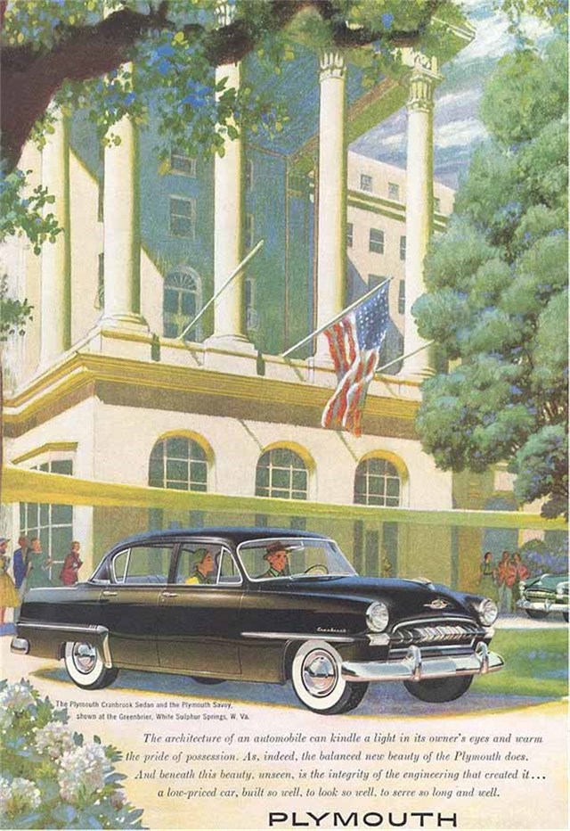 Plymouth Cranbrook 1953 #358 publicidad impresa