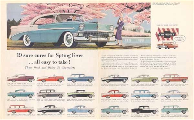 Chevrolet Bel Air 1956 #870 publicidad impresa