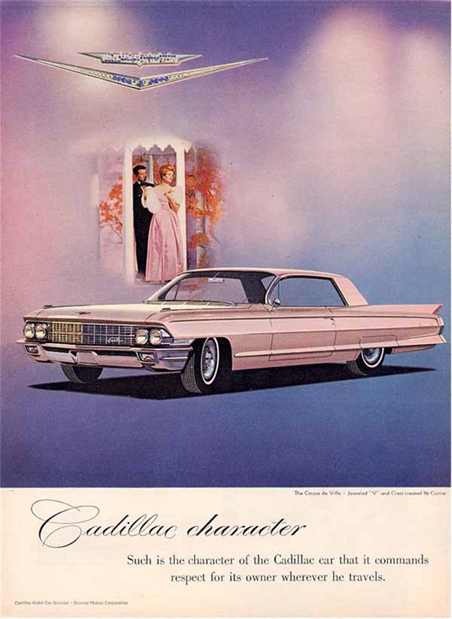 Cadillac de Ville 1962 #970 publicidad impresa