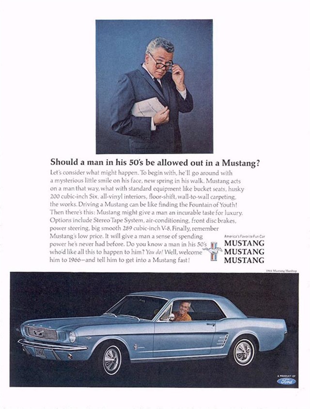 Ford Mustang 1966 #1068 publicidad impresa