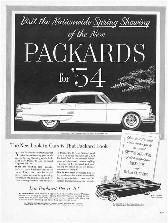 Packard Varios 1954 #459 publicidad impresa