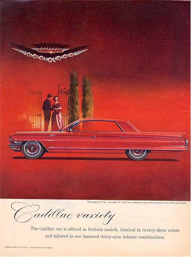 Cadillac de Ville 1962 #971 publicidad impresa