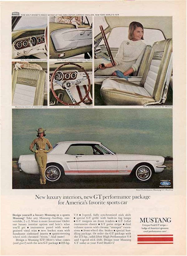 Ford Mustang 1965 #672 publicidad impresa