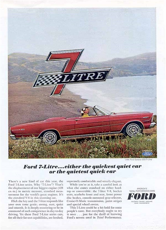 Ford Galaxie 1966 #772 publicidad impresa