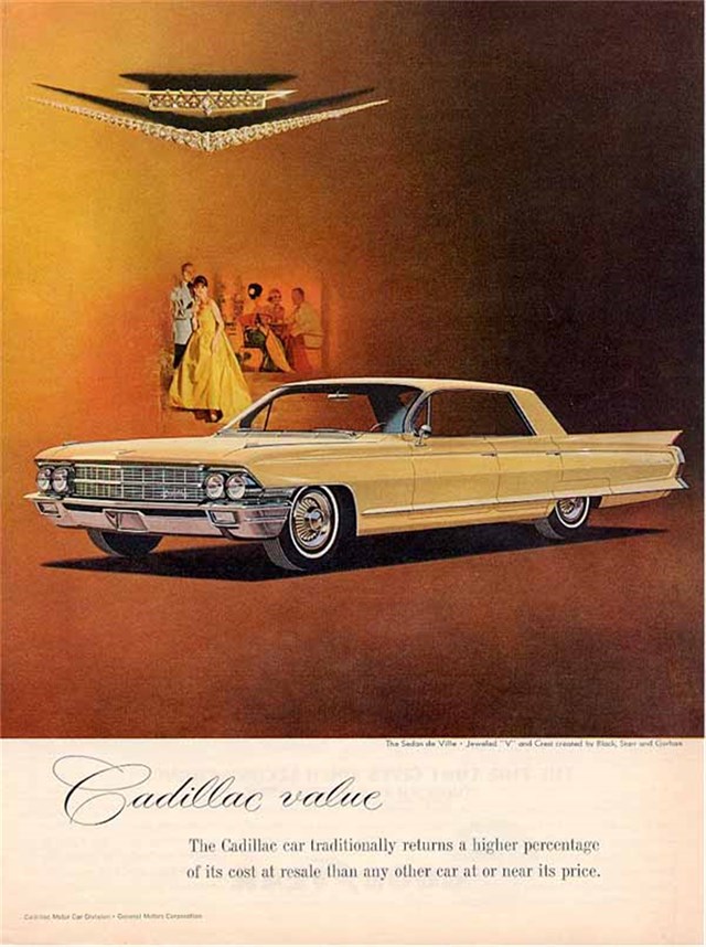 Cadillac de Ville 1962 #972 publicidad impresa
