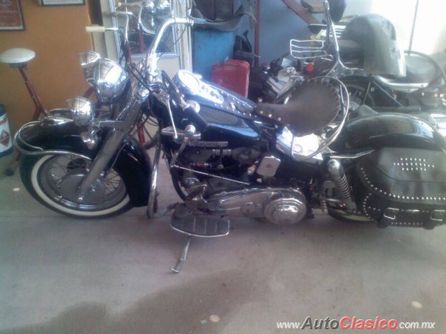 1956 Harley Davidson panhead - 24 Aniversario Museo del Auto de Monterrey