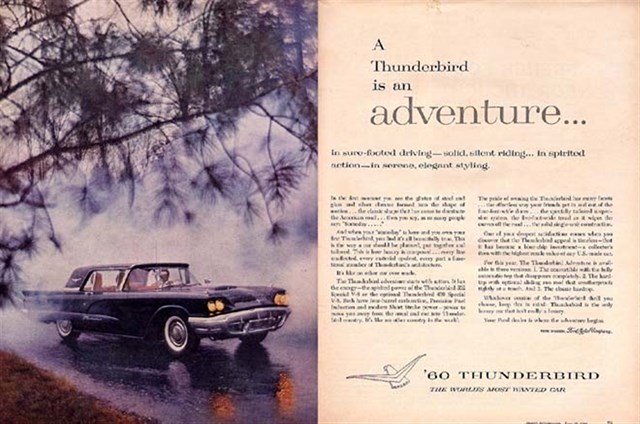 Ford Thunderbird 1960 #87 publicidad impresa