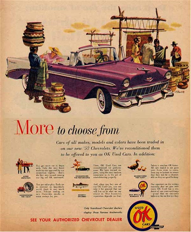 Chevrolet Bel Air 1956 #873 publicidad impresa