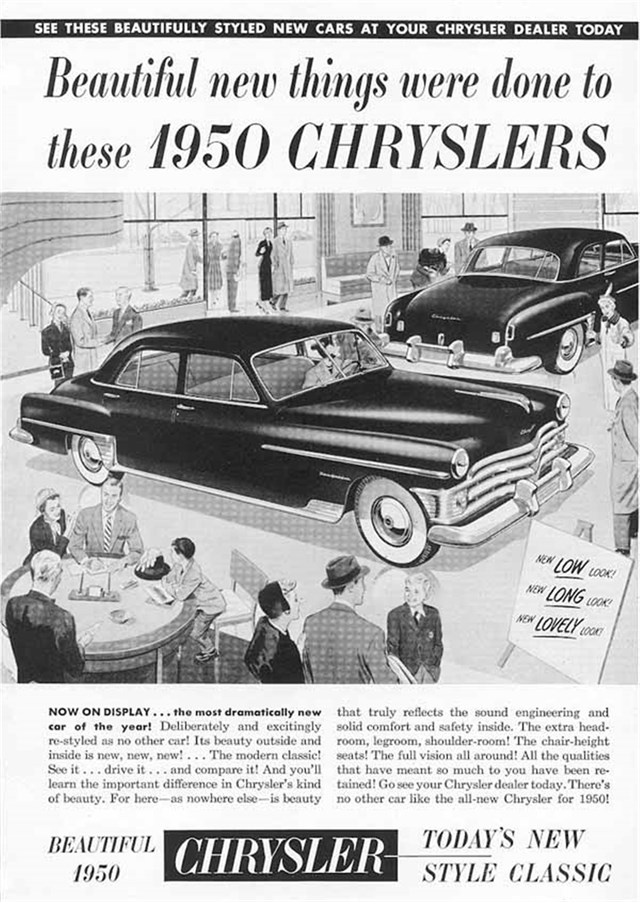 Chrysler Windsor 1950 #262 publicidad impresa