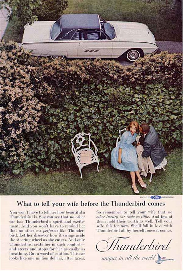 Ford Thunderbird 1963 #974 publicidad impresa