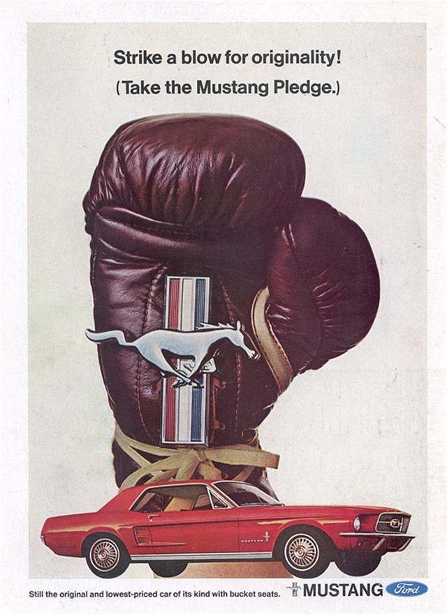 Advertising of Ford Mustang 1967 #1072