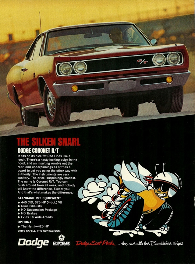 Advertising of Dodge Coronet 1969 #1209