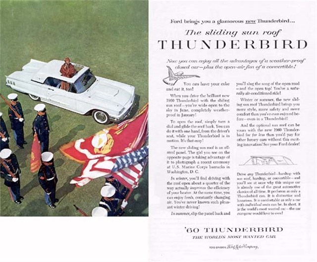 Ford Thunderbird 1960 #89 publicidad impresa